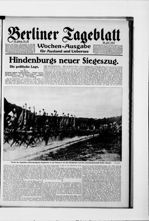 Berliner Tageblatt und Handels-Zeitung vom 20.07.1915
