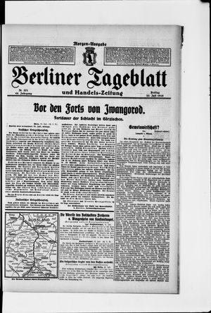 Berliner Tageblatt und Handels-Zeitung vom 23.07.1915