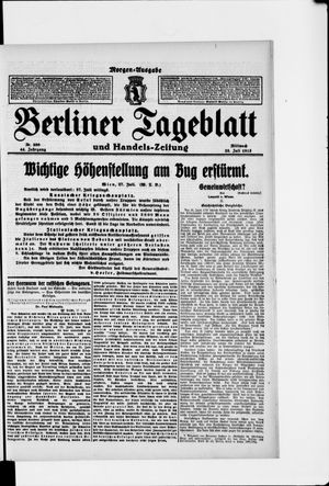 Berliner Tageblatt und Handels-Zeitung vom 28.07.1915