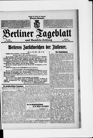 Berliner Tageblatt und Handels-Zeitung vom 30.07.1915