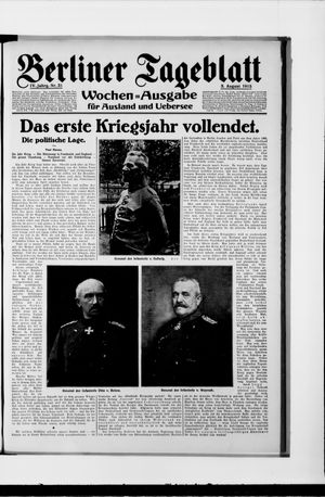 Berliner Tageblatt und Handels-Zeitung vom 03.08.1915