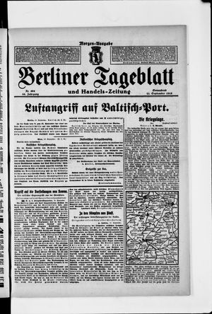 Berliner Tageblatt und Handels-Zeitung vom 11.09.1915