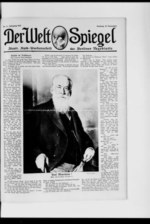 Berliner Tageblatt und Handels-Zeitung on Sep 19, 1915
