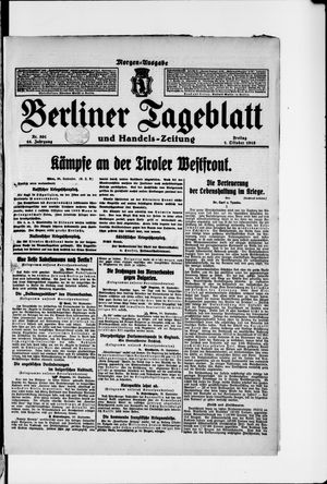 Berliner Tageblatt und Handels-Zeitung vom 01.10.1915
