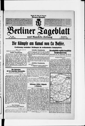 Berliner Tageblatt und Handels-Zeitung vom 02.10.1915