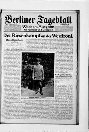 Berliner Tageblatt und Handels-Zeitung vom 05.10.1915