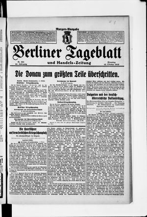 Berliner Tageblatt und Handels-Zeitung vom 12.10.1915