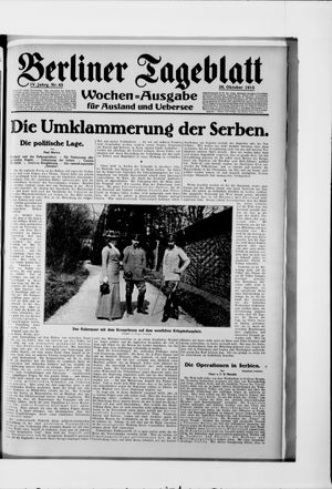 Berliner Tageblatt und Handels-Zeitung vom 26.10.1915
