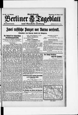 Berliner Tageblatt und Handels-Zeitung vom 28.10.1915