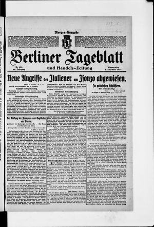 Berliner Tageblatt und Handels-Zeitung vom 09.12.1915