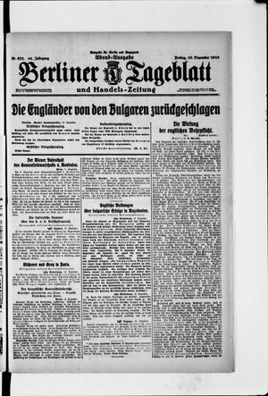 Berliner Tageblatt und Handels-Zeitung vom 10.12.1915