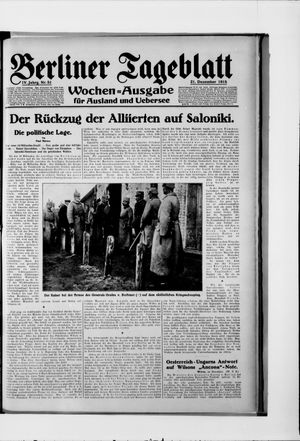 Berliner Tageblatt und Handels-Zeitung vom 21.12.1915