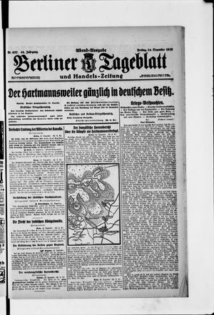 Berliner Tageblatt und Handels-Zeitung vom 24.12.1915