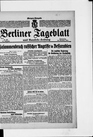 Berliner Tageblatt und Handels-Zeitung vom 30.12.1915