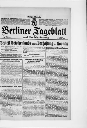 Berliner Tageblatt und Handels-Zeitung vom 02.01.1916