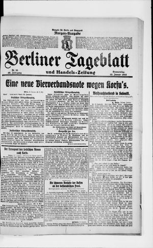 Berliner Tageblatt und Handels-Zeitung vom 13.01.1916