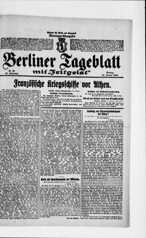 Berliner Tageblatt und Handels-Zeitung vom 17.01.1916