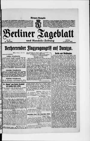 Berliner Tageblatt und Handels-Zeitung on Feb 4, 1916