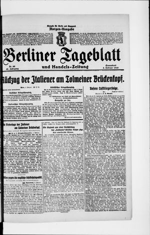 Berliner Tageblatt und Handels-Zeitung vom 05.02.1916