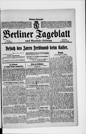 Berliner Tageblatt und Handels-Zeitung on Feb 9, 1916