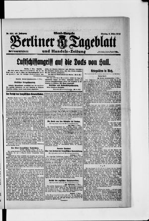 Berliner Tageblatt und Handels-Zeitung vom 06.03.1916