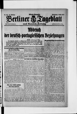 Berliner Tageblatt und Handels-Zeitung on Mar 9, 1916