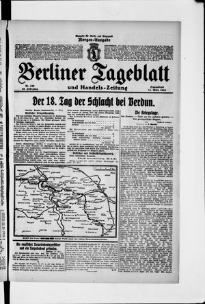 Berliner Tageblatt und Handels-Zeitung vom 11.03.1916