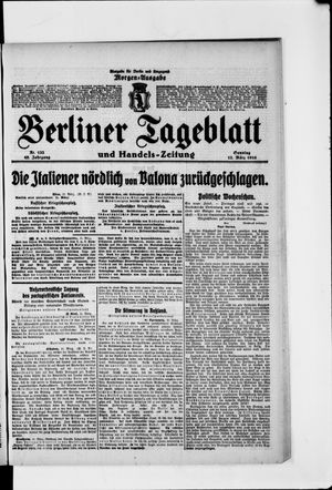 Berliner Tageblatt und Handels-Zeitung vom 12.03.1916