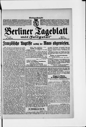 Berliner Tageblatt und Handels-Zeitung vom 13.03.1916