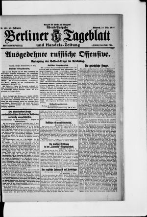 Berliner Tageblatt und Handels-Zeitung vom 22.03.1916