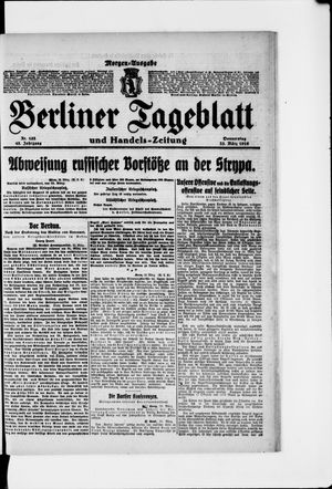 Berliner Tageblatt und Handels-Zeitung on Mar 23, 1916