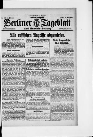 Berliner Tageblatt und Handels-Zeitung on Mar 24, 1916