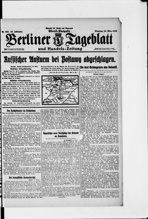 Berliner Tageblatt und Handels-Zeitung on Mar 28, 1916