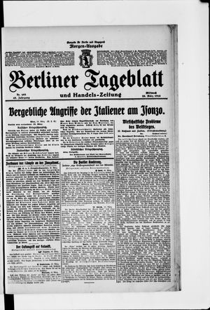 Berliner Tageblatt und Handels-Zeitung vom 29.03.1916