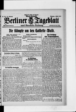 Berliner Tageblatt und Handels-Zeitung vom 04.04.1916