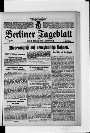Berliner Tageblatt und Handels-Zeitung vom 09.04.1916