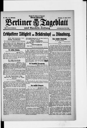 Berliner Tageblatt und Handels-Zeitung vom 17.04.1916