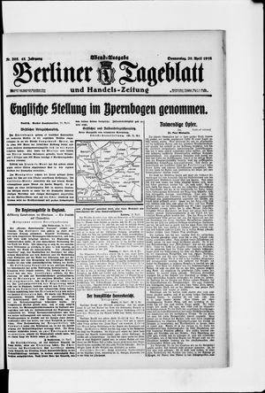 Berliner Tageblatt und Handels-Zeitung on Apr 20, 1916