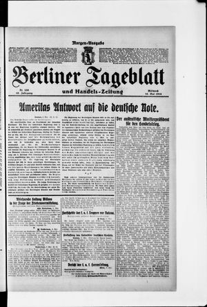 Berliner Tageblatt und Handels-Zeitung vom 10.05.1916