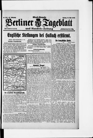 Berliner Tageblatt und Handels-Zeitung vom 12.05.1916