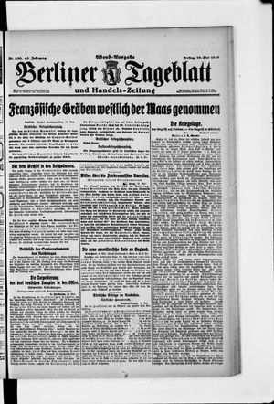 Berliner Tageblatt und Handels-Zeitung vom 19.05.1916