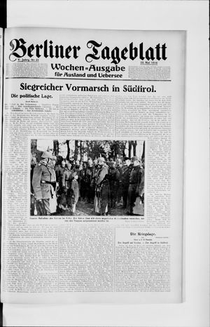 Berliner Tageblatt und Handels-Zeitung vom 23.05.1916
