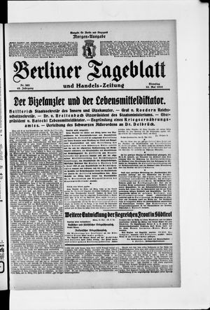 Berliner Tageblatt und Handels-Zeitung vom 23.05.1916