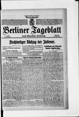 Berliner Tageblatt und Handels-Zeitung vom 24.05.1916