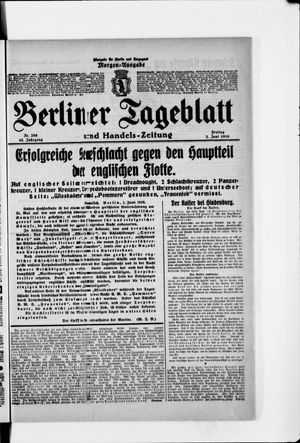 Berliner Tageblatt und Handels-Zeitung vom 02.06.1916