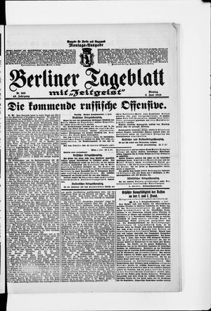 Berliner Tageblatt und Handels-Zeitung vom 05.06.1916