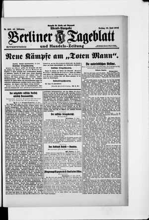 Berliner Tageblatt und Handels-Zeitung vom 16.06.1916