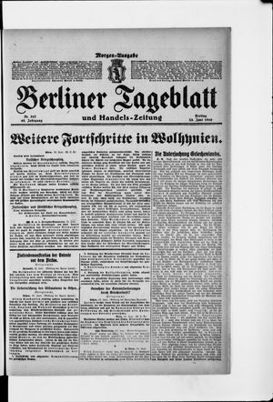 Berliner Tageblatt und Handels-Zeitung vom 23.06.1916