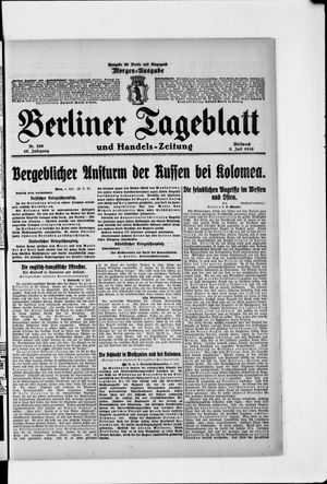 Berliner Tageblatt und Handels-Zeitung on Jul 5, 1916