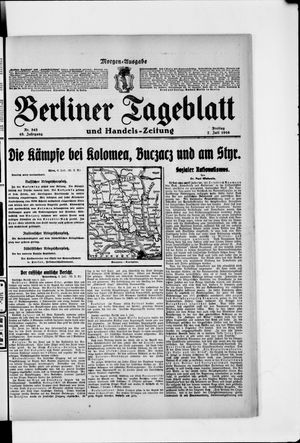 Berliner Tageblatt und Handels-Zeitung on Jul 7, 1916